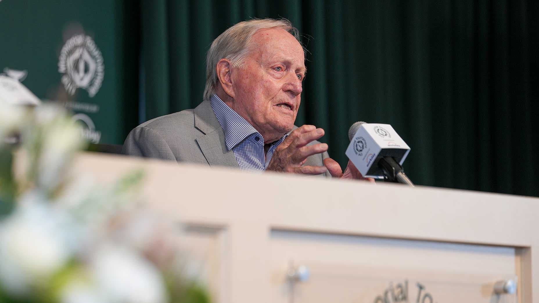 Jack Nicklaus qualifie d'"insignifiante" la mesure de roulage de balle envisagée par les autorités lors du Memorial Tournament 2024.