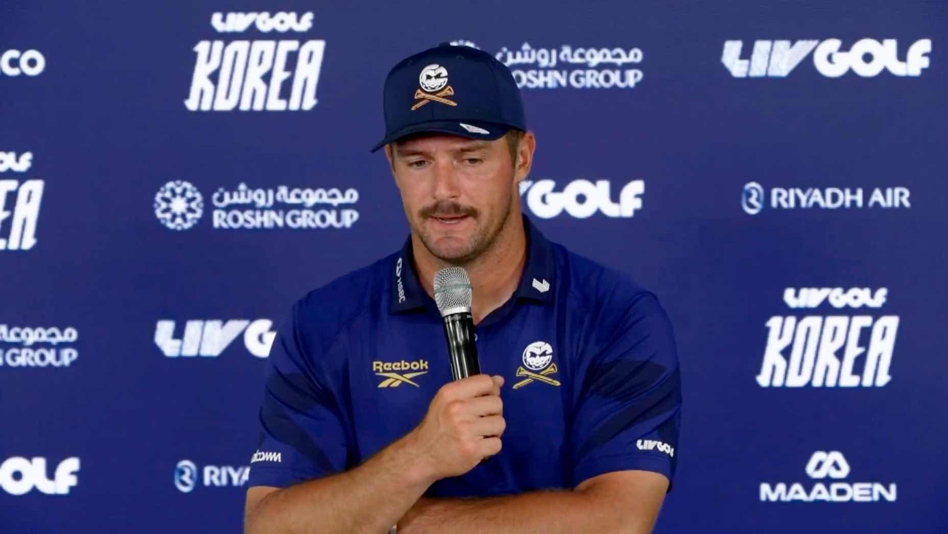 En Corée du Sud, Bryson DeChambeau s'est confié sur les critiques difficiles qu'il subit et son rôle crucial dans l'avenir incertain de LIV Golf.