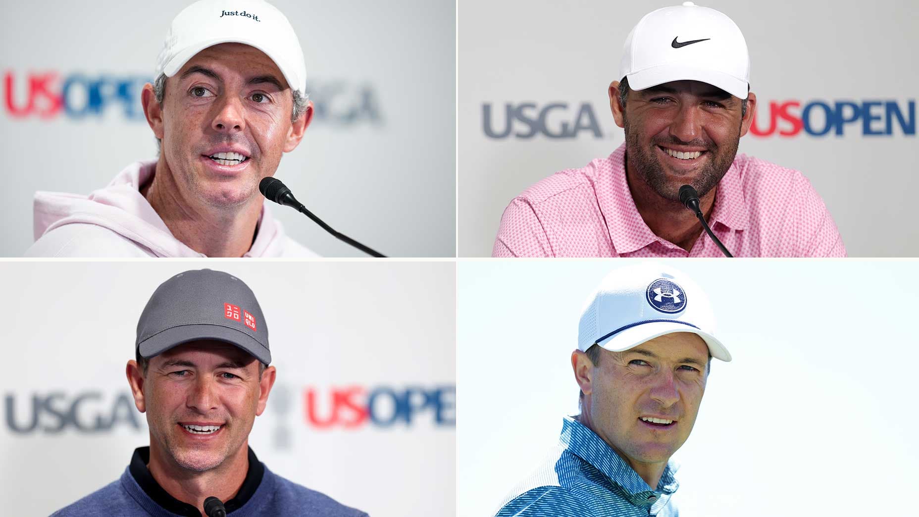 U.S. Open 2026 à Shinnecock Hills : Scheffler favori, Wyndham Clark en forme, et deux Français au départ — Coussaud (1er Major) et Saddier.