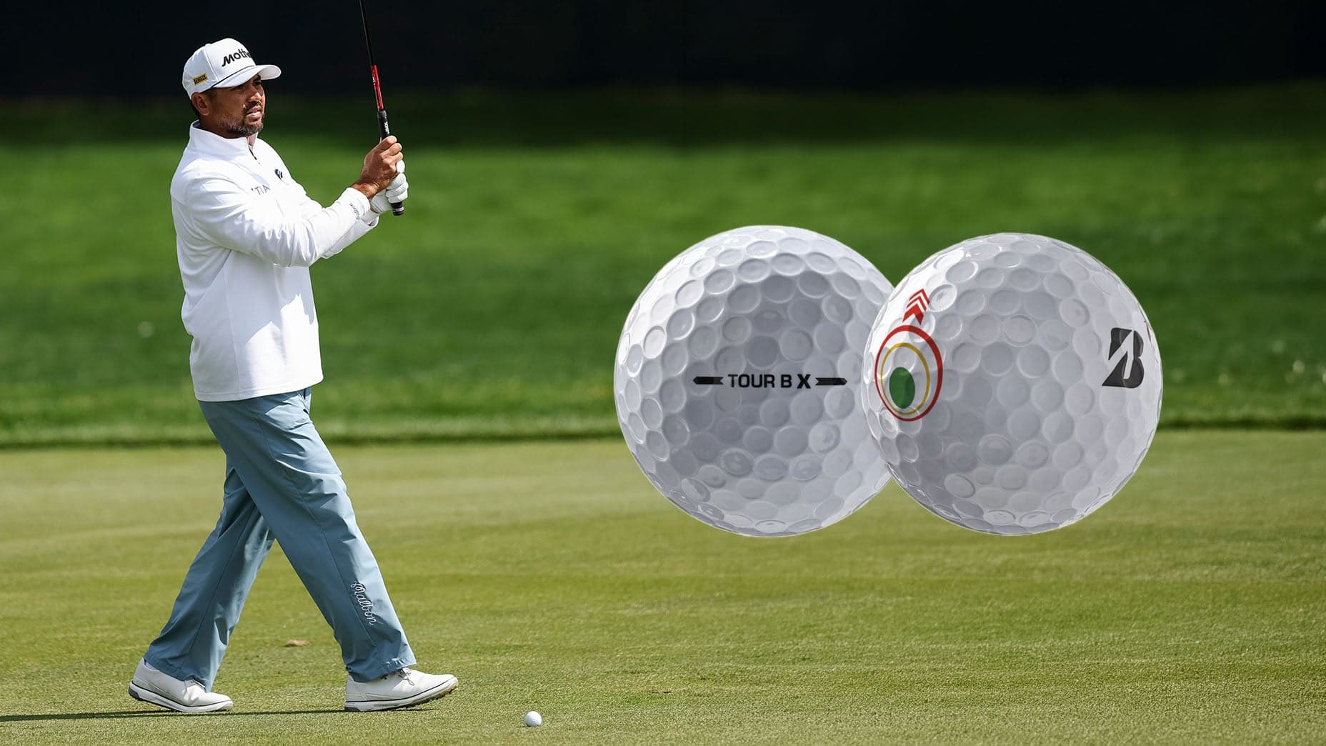 Test complet de la balle Bridgestone MindSet : analyse de cette innovation qui intègre l'aide mentale directement sur la balle, adoptée par Jason Day.