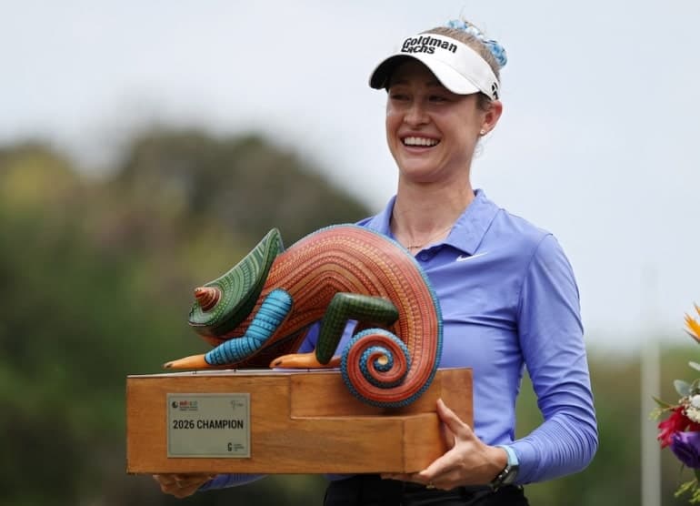 Nelly Korda signe une victoire autoritaire au Mexique avec 4 coups d'avance, son troisième succès en 2024 qui la rapproche du numéro 1 mondial.