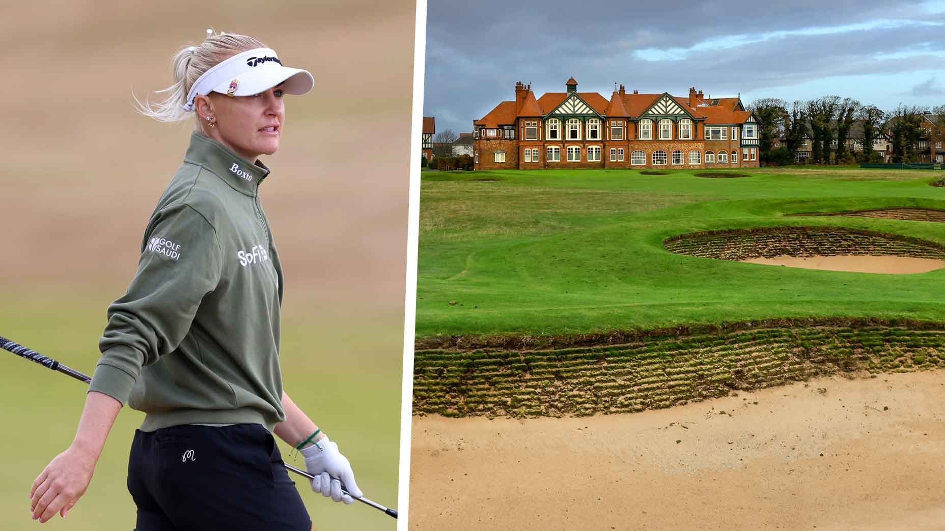 Sur un parcours anglais à 174 bunkers et conditions fermes, Charley Hull est en mode show. Analyse d'un spectacle golf de haut niveau.
