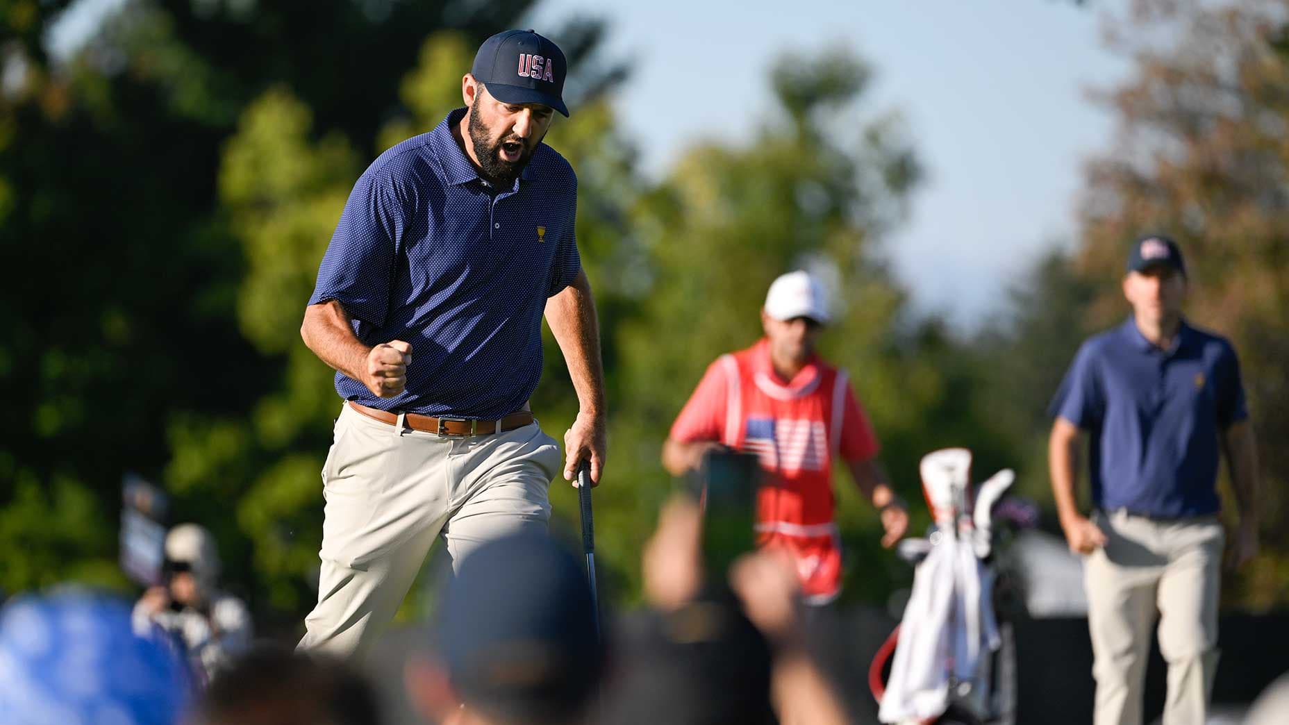 Brendon de Jonge raconte sa victoire en foursomes avec Ernie Els face à Tiger Woods et Matt Kuchar à la Presidents Cup 2013. Un récit qui donne la chair de poule.