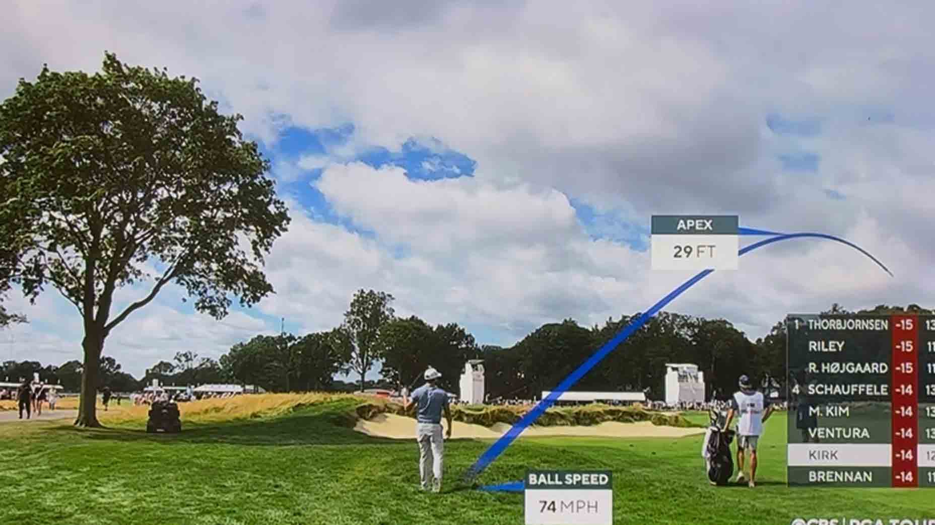 Chris Kirk a frappé un shank en tour final du Rocket Classic 2026, déclenchant un moment de micro ouvert viral et deux discussions règlementaires en direct sur CBS.