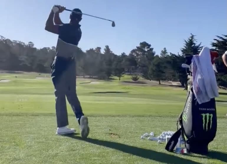 TGR Live diffuse le swing de Tiger Woods, toujours sans date de retour