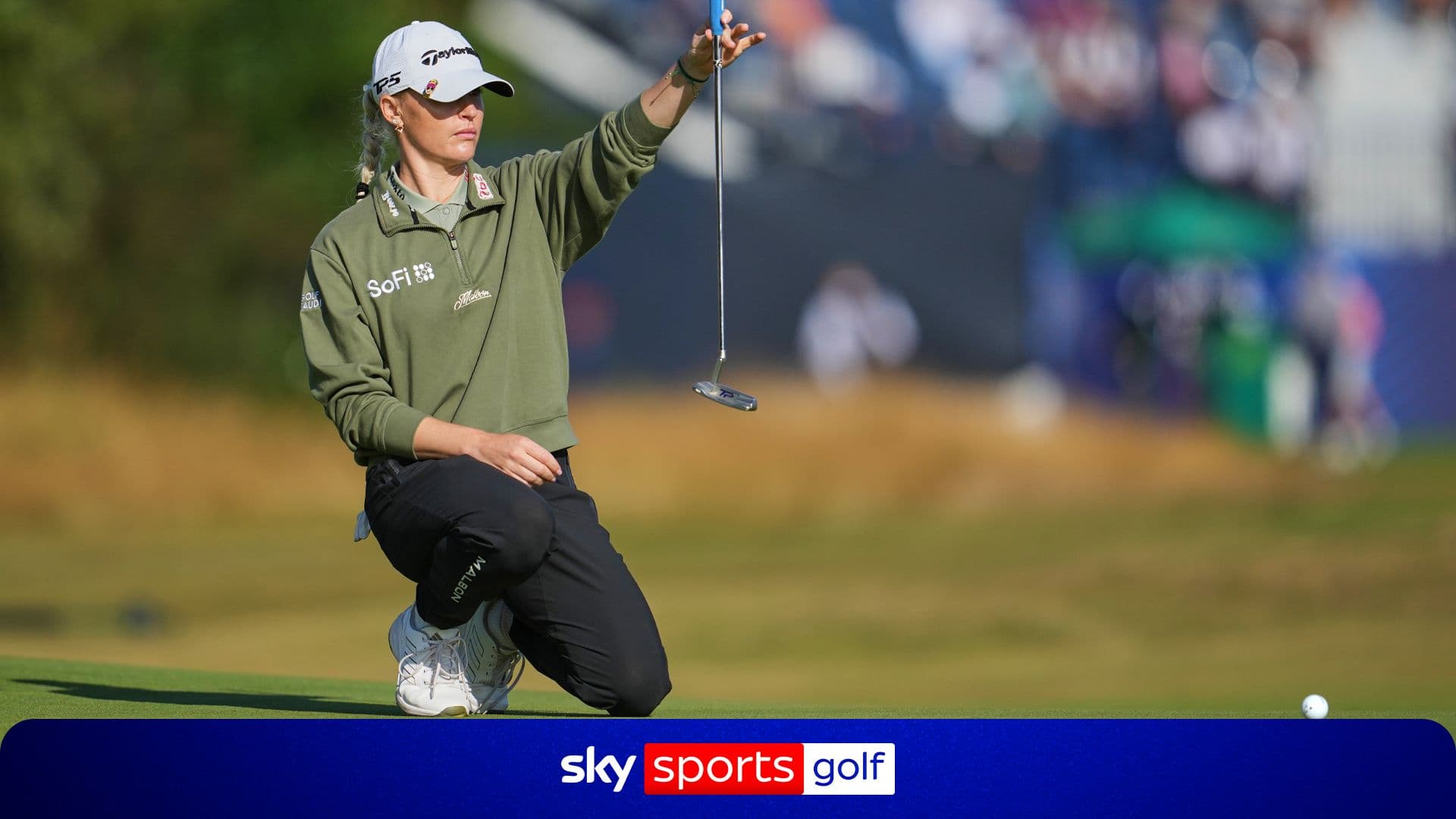 Un birdie au par 5 du trou 6 relance Charley Hull lors de son 2e tour à l'AIG Women's Open, à Royal Lytham & St Annes.